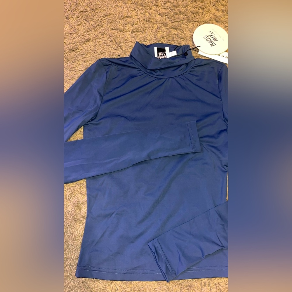 pacsun princess polly long sleeve low turtle neck top